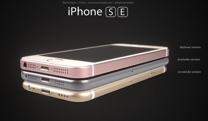 Три варианта дизайна iPhone SE