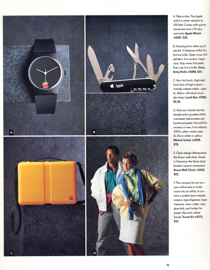 В Сеть попал каталог одежды и персональных вещей Apple 1986 года