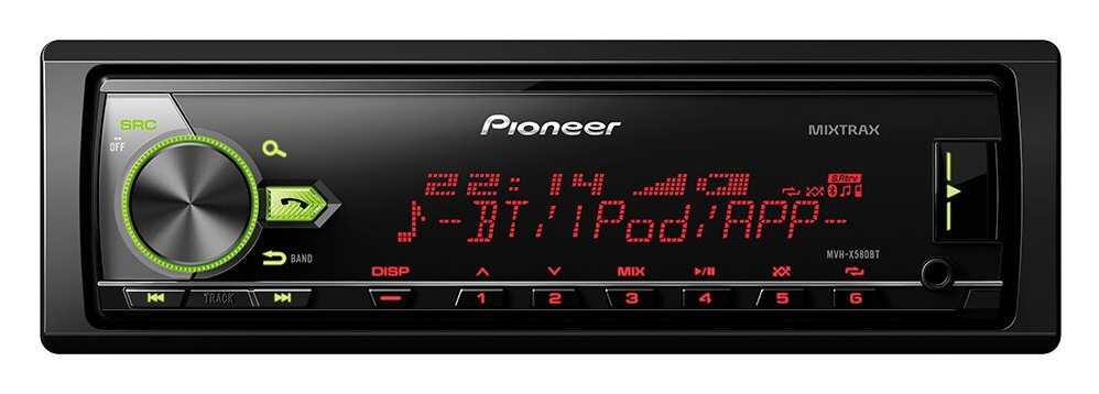 Pioneer анонсировала новые головные устройства MVH-X580BT и FH-X730BT