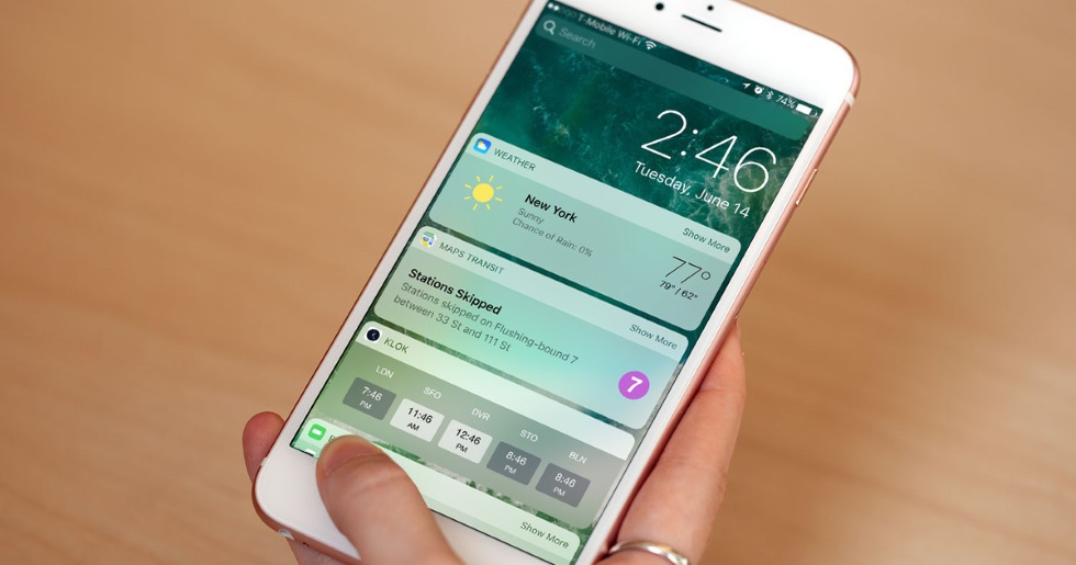 Интерактивные уведомления в iOS 10 будут доступны на всех поддерживающих систему устройствах