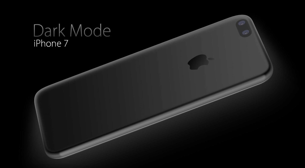 Шикарный концепт iPhone 7 в цвете «черный космос»