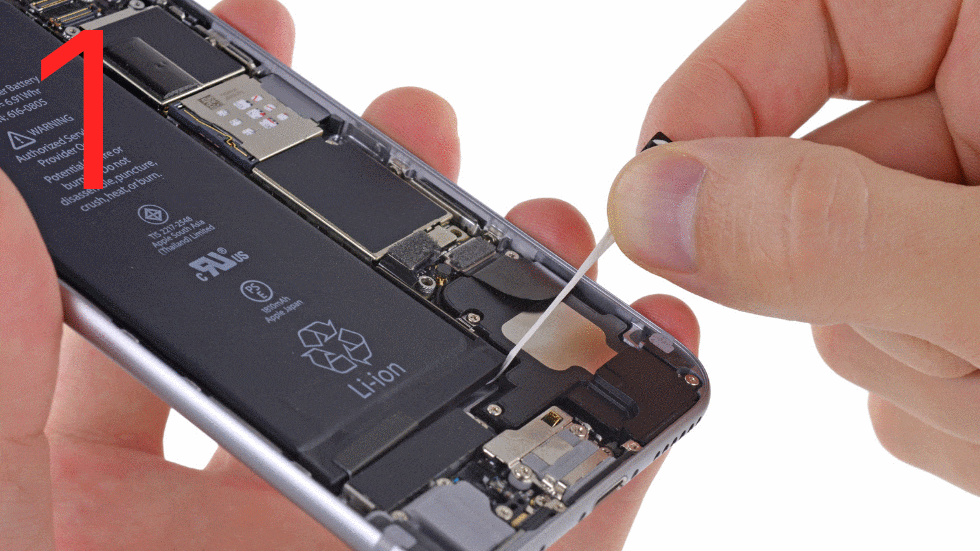 Как заменить аккумулятор на iPhone 6 (2)