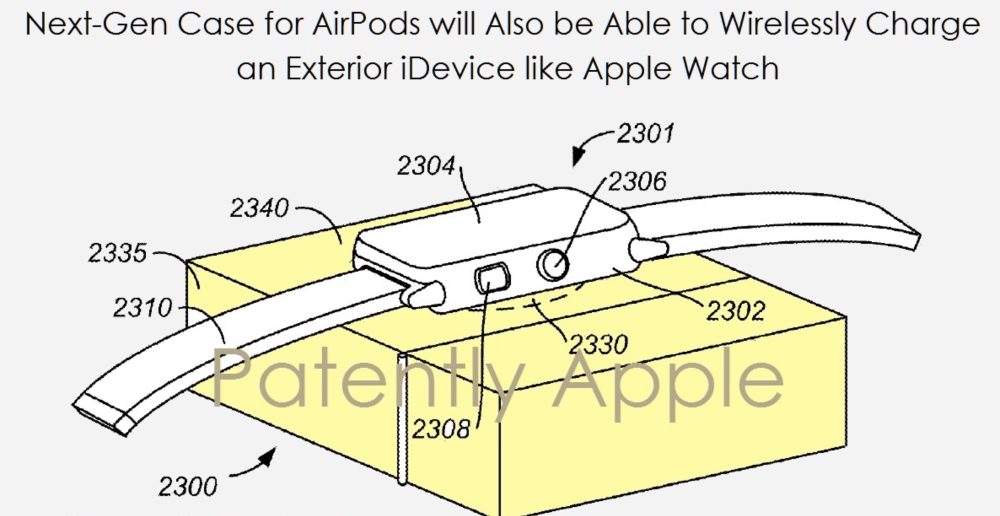 Apple запатентовала AirPods-чехол с зарядкой для iPhone