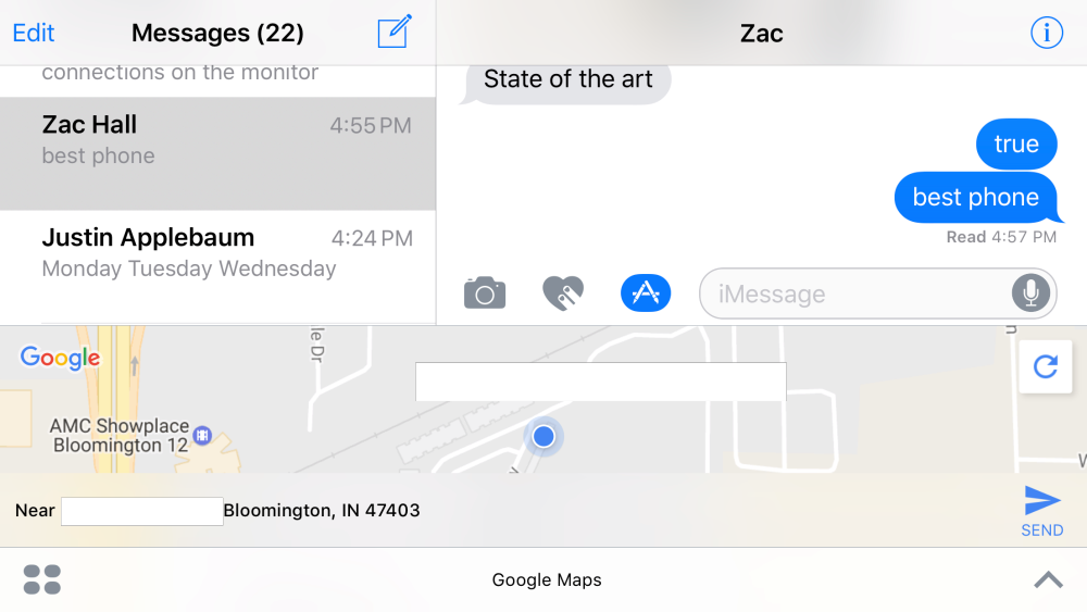 Google Maps обзавелись виджетом и поддержкой iMessage