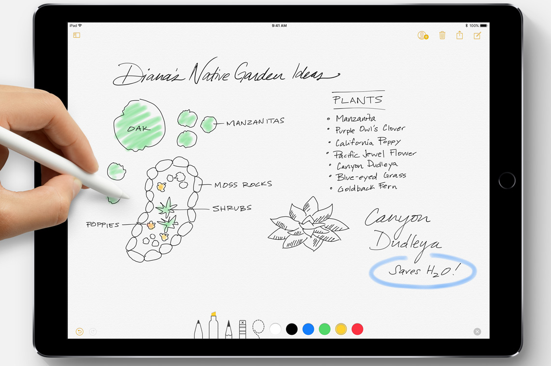 Как рисовать в заметках на айпаде