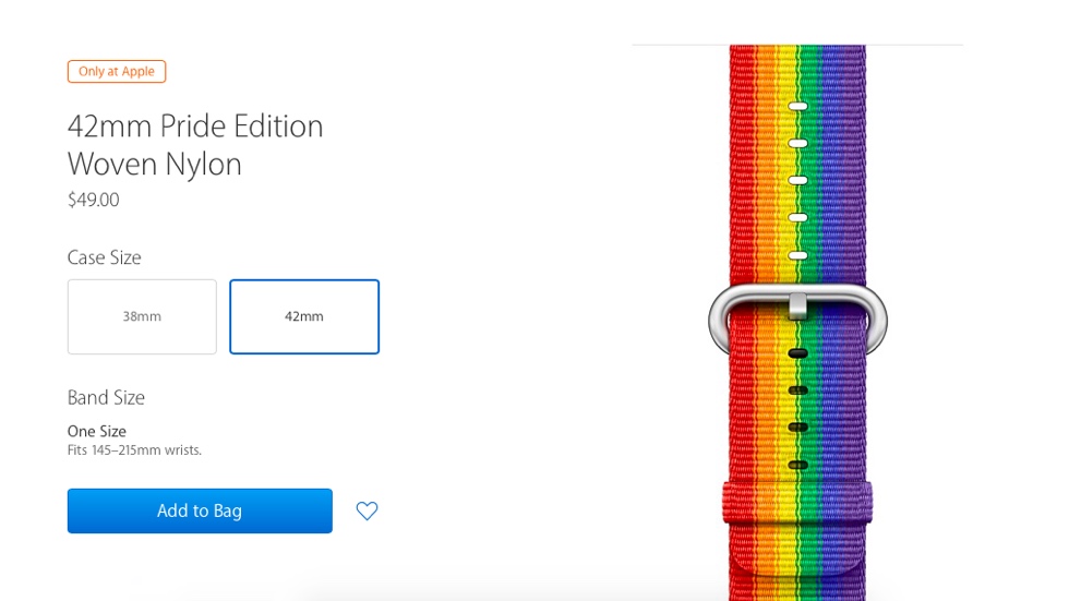 Apple выпустила новый ремешок для Apple Watch под названием Pride Edition