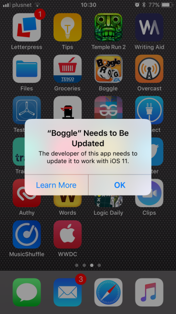 32-битные приложения на iOS 11 не запустятся