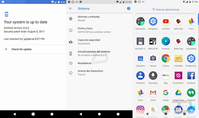 Некоторые Google Pixel XL внезапно обновились на Android 8