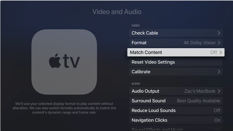 Apple выпустила tvOS 11.2 с поддержкой HDR и опцией выбора частоты кадров на Apple TV 4K