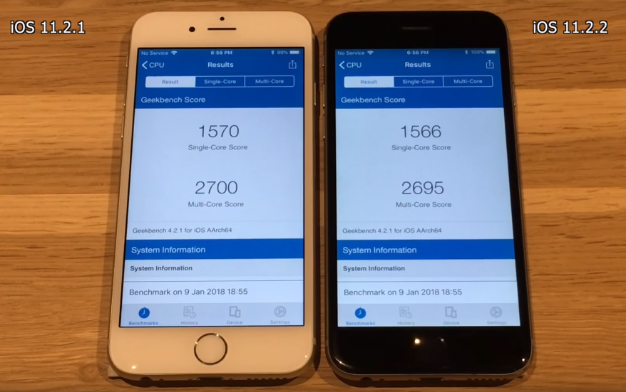 iOS 11.2.2 — замедляет или ускоряет iPhone? Правильный ответ