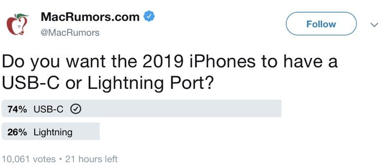 Apple призвали отказаться от разъема Lightning в iPhone 11