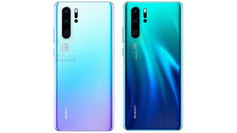 Huawei P30 и P30 Pro показаны на официальных изображениях