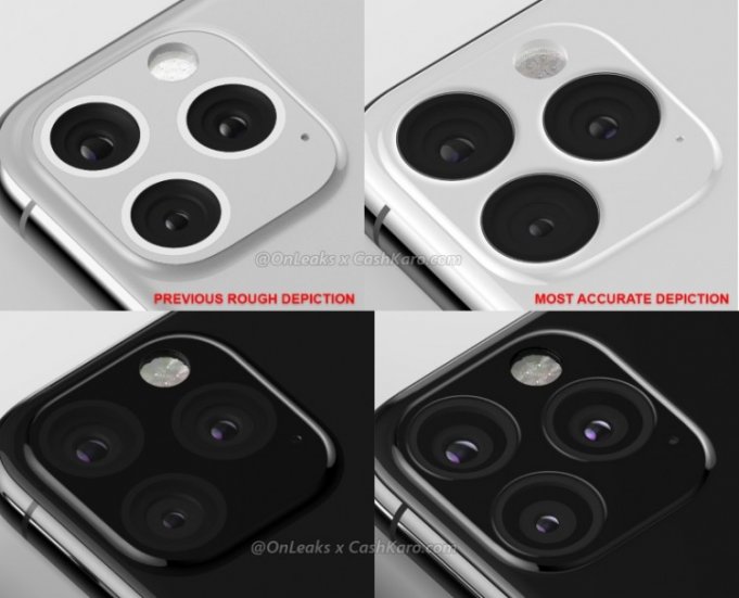 Тройная «квадратная» камера iPhone XI на новых фото получила меньше критики
